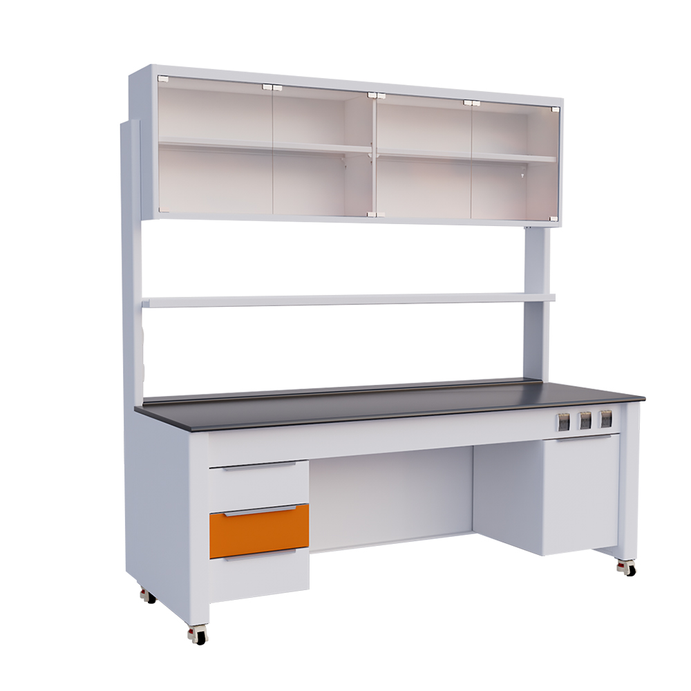 橙色实验台吊柜